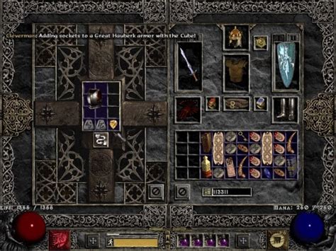 d2r armor socket recipe